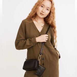 Madewell The Carabiner Mini Crossbody Bag Leather, Black